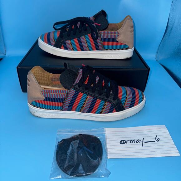 adidas Pharrell x Elastic Lace Up "Pink Beach" m8 w9.5 - Picture 3 of 13